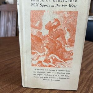 Wild Sports in the Far West Book with Orange Illustration